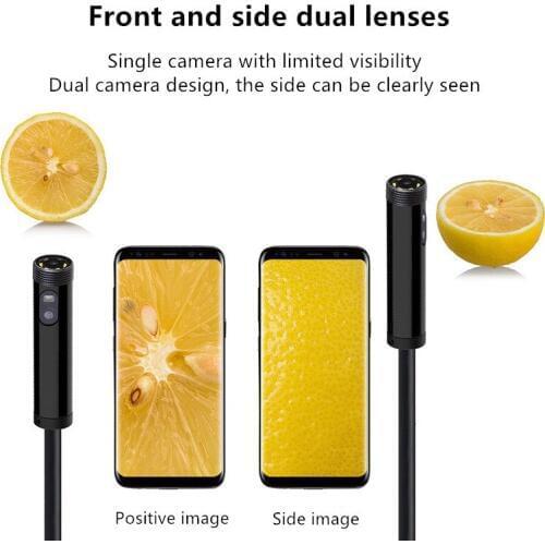 720P TYPE-C USB 3In1 Double-lens Endoscope Camera for Car Flexible Camera Endoscope Camera for Android Smartphone PC Endoscopio