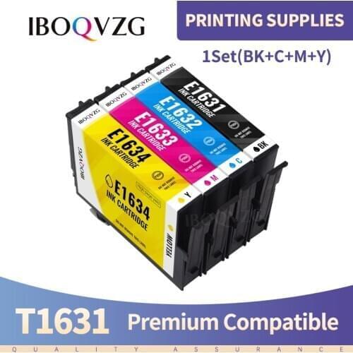 IBOQVZG Compatible for Epson 16XL T1631 1632 ink cartridge for WF 2650 WF-2630 WF-2660 WF-2750 WF-2760 XP-320 XP-420 XP-424