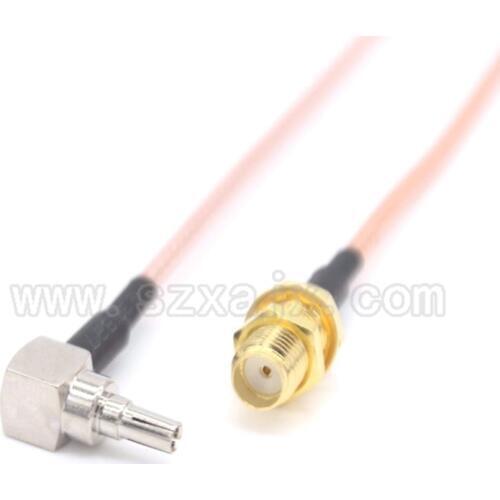 RUS Stock 10PCS RF Pigtail Cable SMA female to TS5/CRC9 right angle RG316 cable For 3G Modem 15cm Russia fast shipping 3-15day