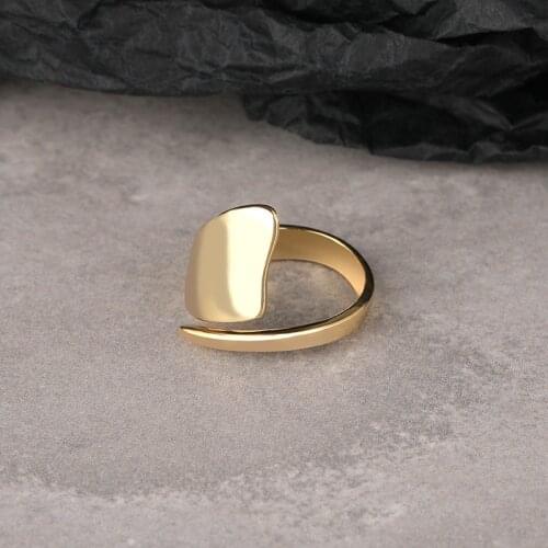 Green Purple 925 Silver Vintage Irregular Glossy Rings Boho Minimalism Bague Femme Femme Anillos Jewelry Rings for women