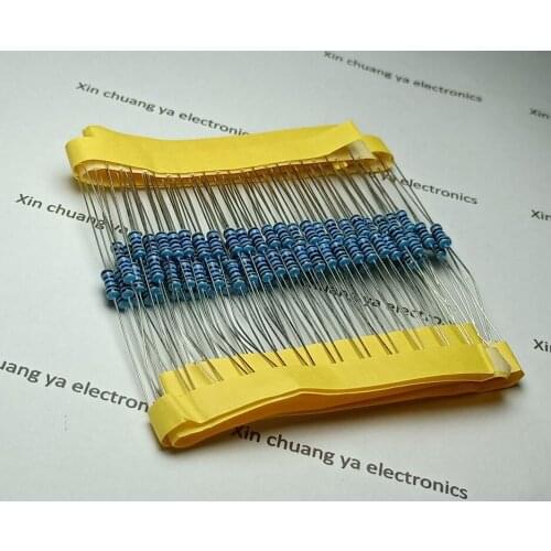 15R 10R 100R 330R 510R 1K 2K 2.2K 4.7K 5.1K 10K 62K 100K Ohm 1/4W 1% Five-color ring metal film resistor