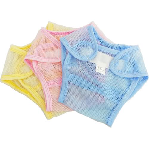 Reusable Baby Diapers Summer Breathable Net Diapers Polyester Rubber Band Diaper Belt Washable Cloth Diaper