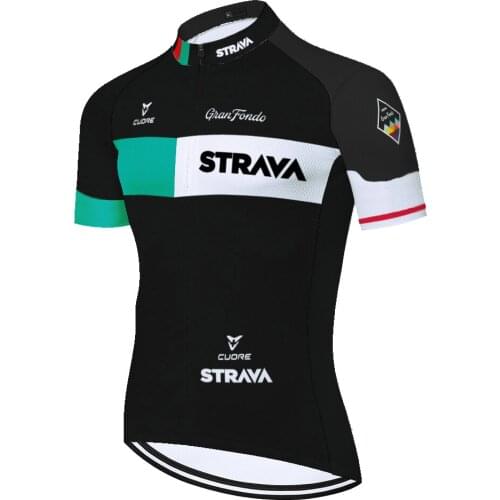 New team Strava camiseta ciclismo Summer Bicycle Jersey Racing Breathable Cycling jersey short sleeve tenue cycliste homme
