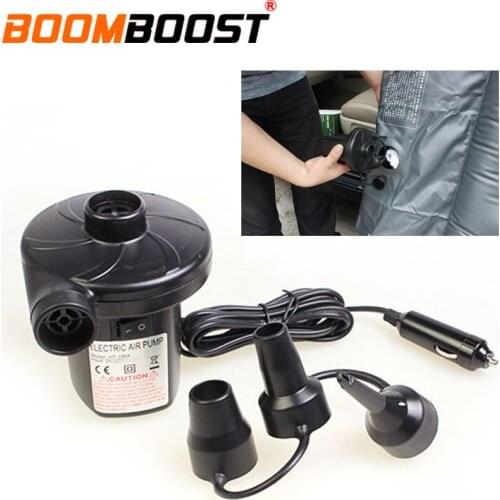2019 new design 12V/4800PA AC Car Electric Inflatable Pump For Camping Airbed Boat Air Mattress Toy Inflator Quick Filling 30w