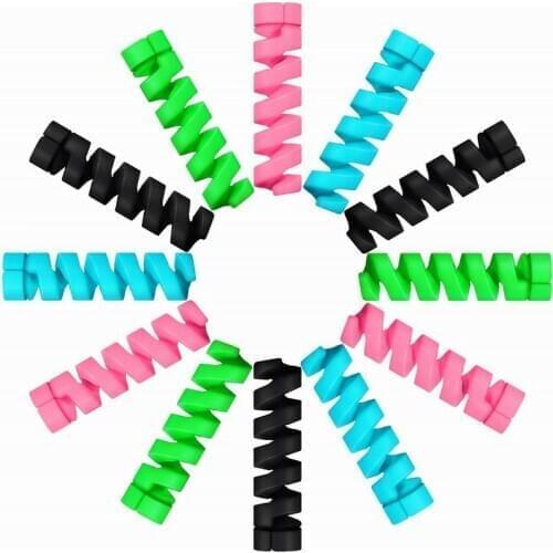 Cable Protector Bobbin Winder Data Line Case Rope Protection Spring Twine For Phone USB Earphone Cover