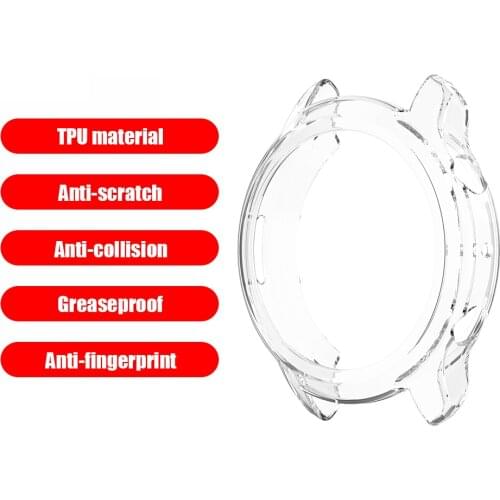 Moving Health Shatter-Resistant Case TPU Protective Case Bumper Protector for TicWatch Pro 3 Pro 3 Lite Accessories