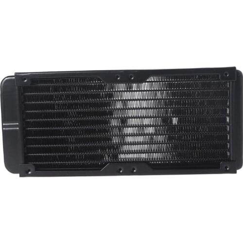 Water Cooling Computer Radiator 10 Pipe Aluminum Heat Exchanger Liquid Cooling Heat Sink for CPU PC Water Cool System