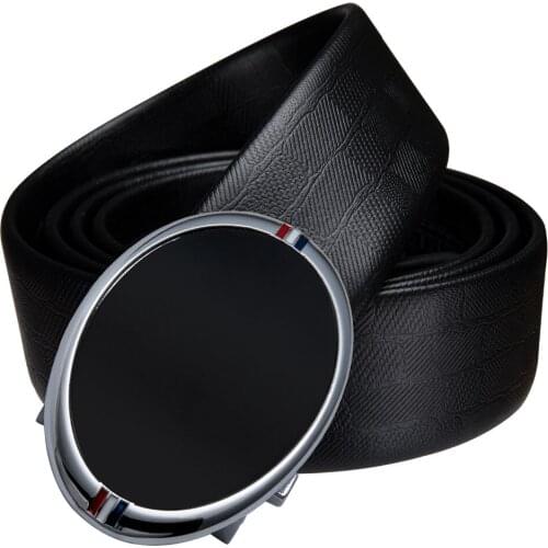 High Quality Mens Belt Cowskin Genuine Leather Belts For Men Automatic Vintage Male Belt Ratchet Buckle Belts 110-160cm DK-2029