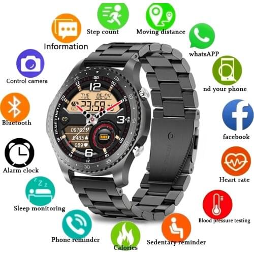 Luxur Men SmartWatch Real-time Weather Forecast Activity Tracker Heart Rate Monitor Sports Ladies Smart Watch Men For Android I