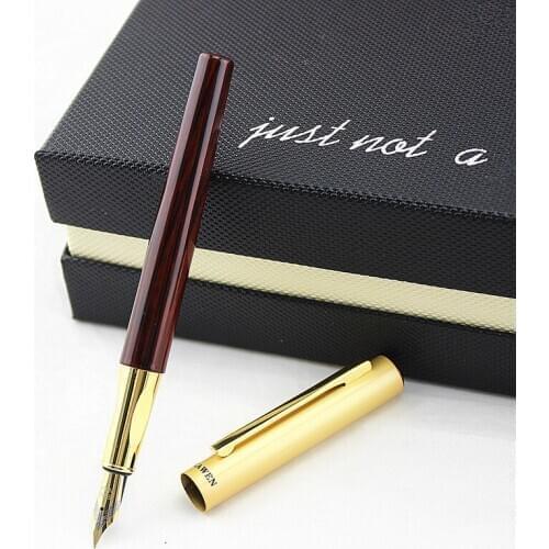 Brand Noble ink pen & Silver Stainless Fountain Pen Hot Sale Nib Gift High Quality ink Refill