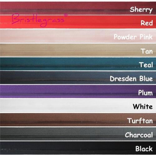 BRISTLEGRASS Combo 11 Yard 5/8" 15mm Silicone Print Shiny Foldover Elastic FOE Spandex Satin Band Hair Tie Headband Dress Sewing