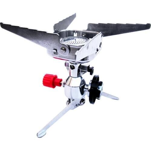 Outdoor Folded Windproof Burner Portable camping stove stainless steel Cassette gas stove