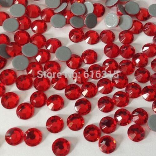 Ss20 lt siam color with 1440 pcs per pack 14 cutting facets 7 big and 7 small used for korean style women clothes decoration