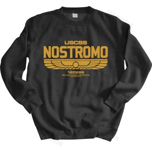 Warm sweatshirt men hoody Nostromo - Retro Alien Movie - Mens Sci-Fi hoodies Aliens autumn winter hoodies