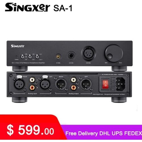 Singxer SA-1 Headphone Amplifier Fully Balanced Discrete Class A Amp/Preamp SA1 Support XLR/6.35mm/4.4mm Multi Interface