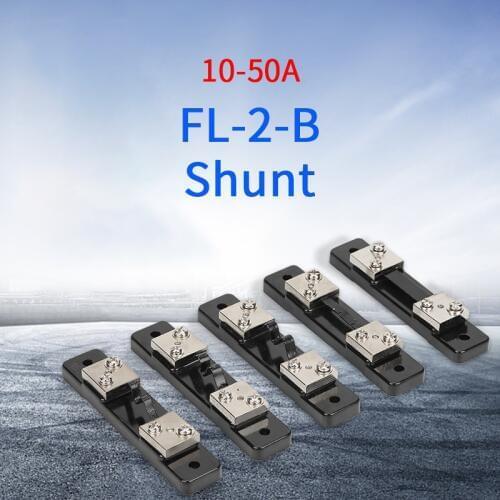 1PCS External Shunt 0.5%FL-2B 10A-50A/75mV Current Meter Shunt resistor For digital ammeter amp voltmeter wattmeter