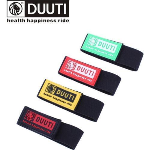 DUUTI 1 Pair Bicycle Trouser Leg Belts Elastic Cycling Safty Reflective Ankle Leg Belts Outdoor Riding Pants Strap Brace Wraps