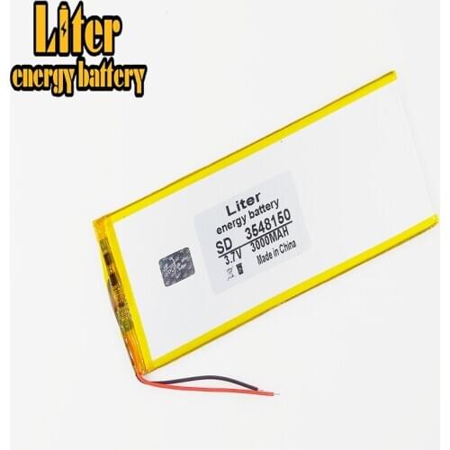 3.7V 3000mAh lithium Tablet polymer battery 3548150 3550150 tablet battery mobile power batteries