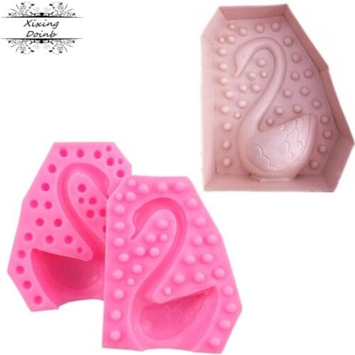 3D Swan jelly silicone mold duck Candle Mold sugar craft tool chocolate mold cake decoration tool