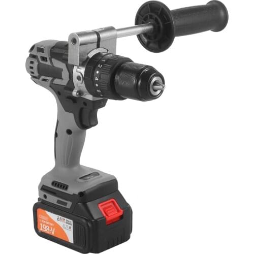 Cordless Drill Driver 2Pack 21V 4.0A Batteries Max Torque 200N.m 0-1550RMP Variable Speed Impact Hammer Drill Screwdriver Tools