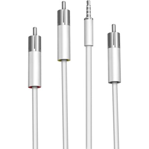 RCA AV cable 3.5mm to 3XRCA video audio cable 4-Pole TRRS 3.5mm to 3 RCA Composite AV cable cord 3.5mm Jack to 3XRCA plug