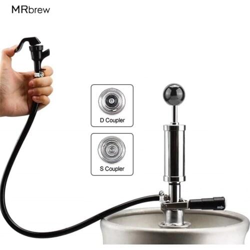 Keg Party Pump,4 Inch D/S System Keg Coupler, Kegerator Tap Dispenser For Outdoor Picnic,Homebrew Tools With Picnic Faucet