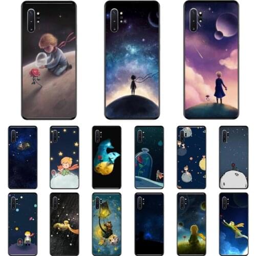 Black Cover Lovely little prince Phone Case For Samsung A31 A70 A20E S10 E S20 Plus Note 9 20