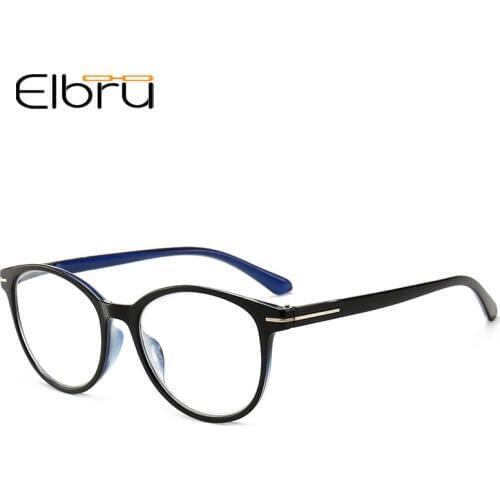 Elbru Fashion Reading Glasses Anti-blue Ultra Light Resin Computer Glasses brand design Light Glasses +1.0 1.5 2 2.5 3.0 3.5