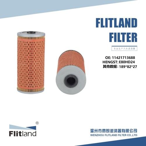 Engine Oil Filter OE NO 11421713688 E80HD24 H952X OX121D USE FOR BMW 7 1987-1994 FL-J189