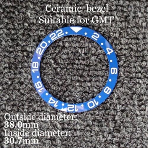 38mm 2021 New Style Advanced Engraved Ceramic Bezel Suitable For 40mm Case Accessories
