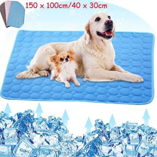 Dog Cooling Mat Summer Pad Mat For Dogs Cat Breathable Blanket Cat Ice Pads Washable Sofa Breathable Pet Dog Bed Pet Mat