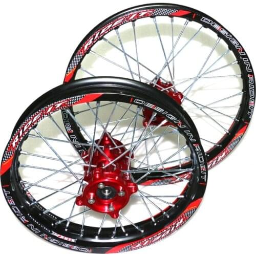 15mm Front 1.40-14 Rear 1.85-12 inch Wheel Rim with CNC Hub For KAYO HR-160cc TY150CC Dirt Pit bike 12/14 inch wheel