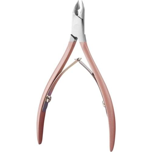Nail Cuticle Pusher Tweezer Cutter Nipper Clipper Dead Skin Remover Manicure Art Grooming Tool Beauty Nail Pliers Pink