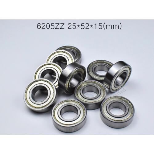 6205ZZ 25*52*15(mm) 1Piece bearings ABEC-5 metal sealing bearings Free shipping 6205 6205Z chrome steel deep groove bearing