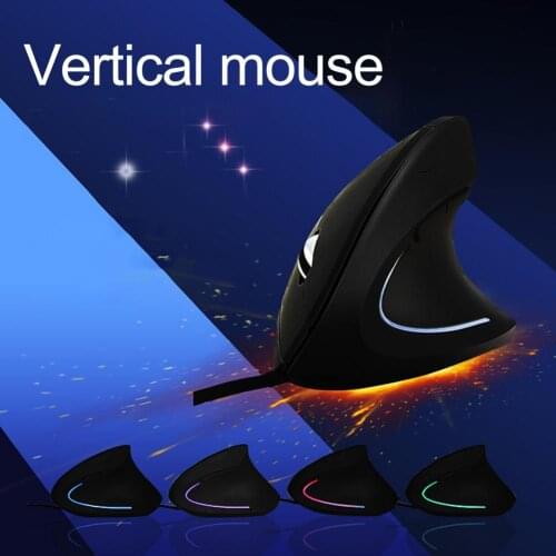 Wired Right Hand Vertical Mouse Ergonomic Gaming Mouse 800 1200 200 3200 DPI USB Optical Wrist Healthy Mice Mause For PC Compute