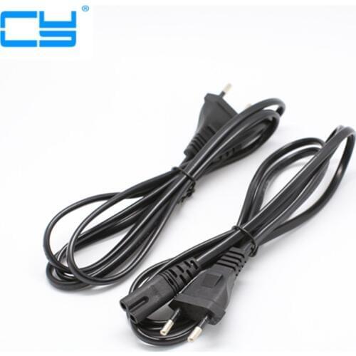 50cm 0.5m 1.5m/5FT Europe European EU plug power supply Cable 2-prong 2 power outlet Cord IEC 320 IEC320 C7 for Laptop Notebook