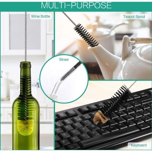 Household Cleaning Brush Ultra Long Jug Brush Bottle Brush Washers For Narrow Bottle Beer Glass Bottle Cleaning Brush Accessory