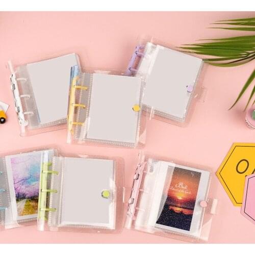 Cute Mini 4-inch Album Durable PVC Loose-leaf Album Exquisite Transparent Glitter Photo Albums DIY Photocard Binder Hot Sale