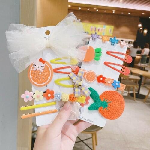 MueRaa 10 Pcs Lovely Bow Hair Clip Hairgrips For Children Girls Sweet Princess Barrettes Cute Animal Hair Accessories Headwear