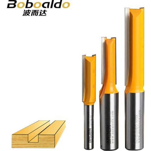 1pcs 1/4 1/2 Shank 2 flute straight bit Woodworking Tools Router Bit for Wood endmill milling cutter solid wood Special-purpose