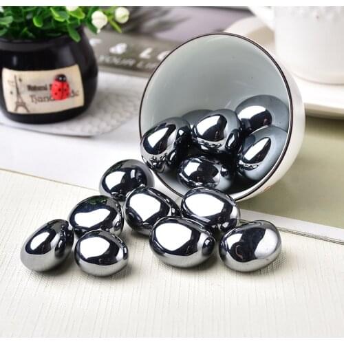 1PC 100% Natural Stones Terahertz Oval Ore Mineral Mineral Teaching Specimen Gem Ornaments Healing Stone Terahertz Gemstone Gift