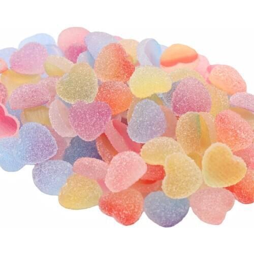 50pcs resin love pentagram hair accessories furniture children toys handmade accessories party and festival DIY decoration