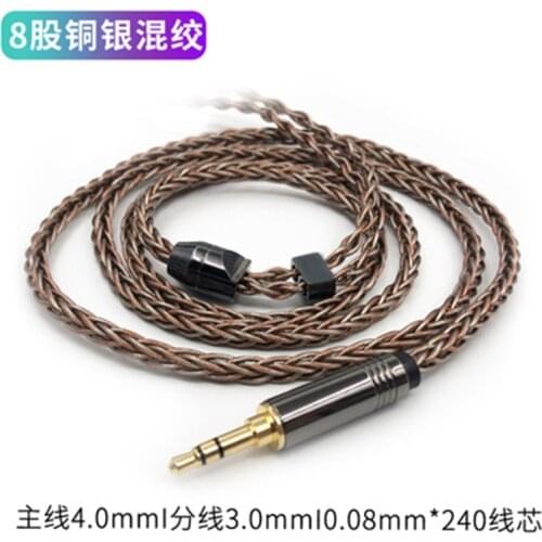 7n single crystal copper silver plated wire MMCX 0.78mm 8share 240core