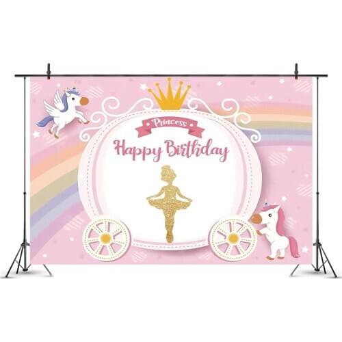 Ballerina Ballet Theme Party Backdrop Baby Shower Girls Birthday Party Decoration Photo Studio Photography Background Props