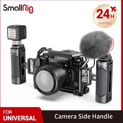 SmallRig Mini Side Handle For Universal Camera Cage Featuring Two 1/4" Thread Holes With 18mm Distance On The Side - 2916