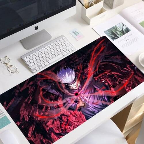 Anime Jujutsu Kaisen 90x40cm XL Locking Edge Large Gaming Mouse Pad Computer Gamer CS GO Keyboard Mouse pad manga mouse pad mat