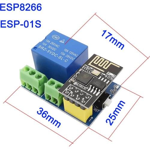 ESP8266 ESP-01S 5V WiFi Relay Module ESP01S Wireless WIFI Module Things Smart Home Remote Control Switch Phone APP