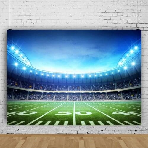 Football Match Large Sports Venues Background Shooting Backdrop Props for Party Decors Portrait Photography Video Photocall
