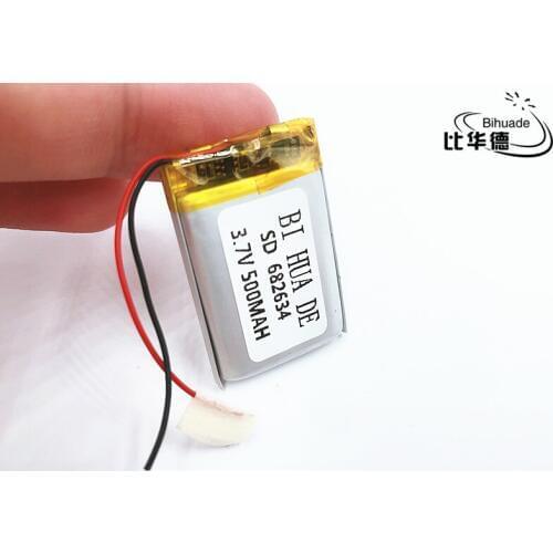 Li-po 3.7V 500mAh 682634 Lithium Polymer Li-Po li ion Rechargeable Battery cells For Mp3 MP4 MP5 GPS
