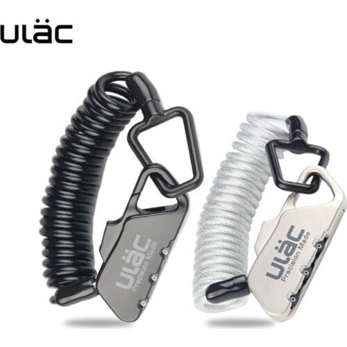 ULAC 1200mm Mountain Bike Mini Lock Anti-theft Password Bicycle Locks Zinc Alloy Cable Lock for Road MTB Bike Accessories